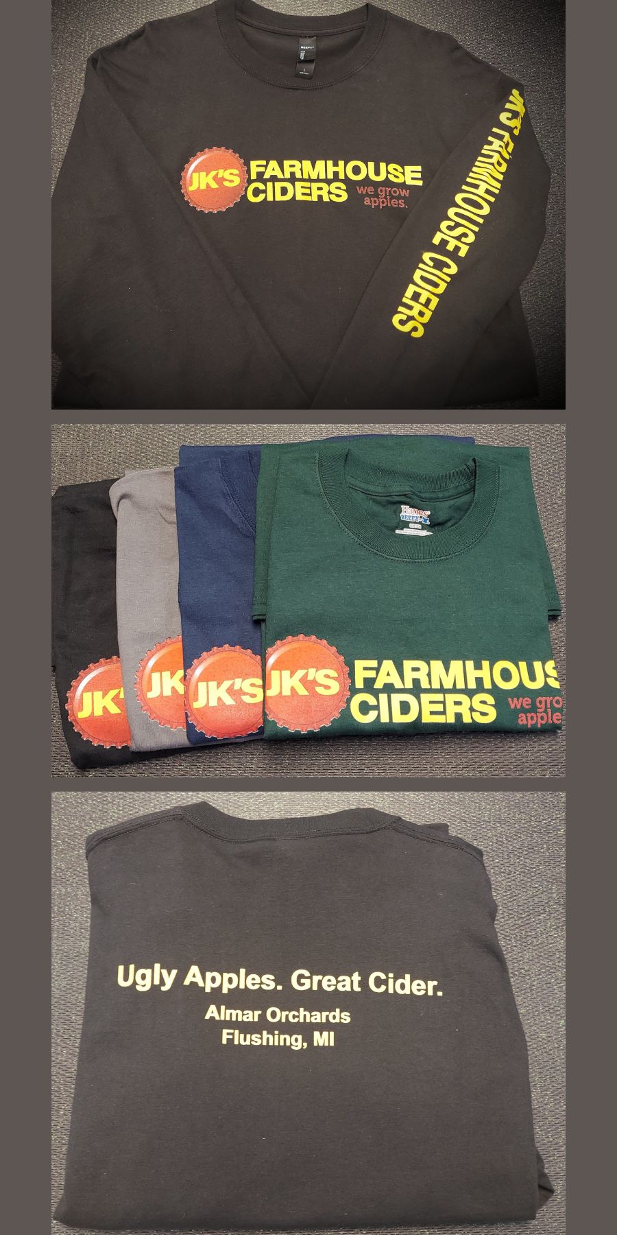 JK'S & ALMAR ORCHARDS LONG SLEEVE SHIRTS